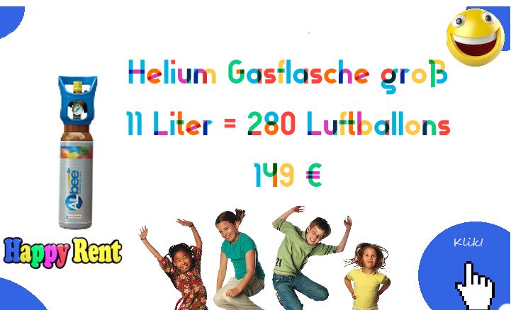 Helium Gasflasche groß